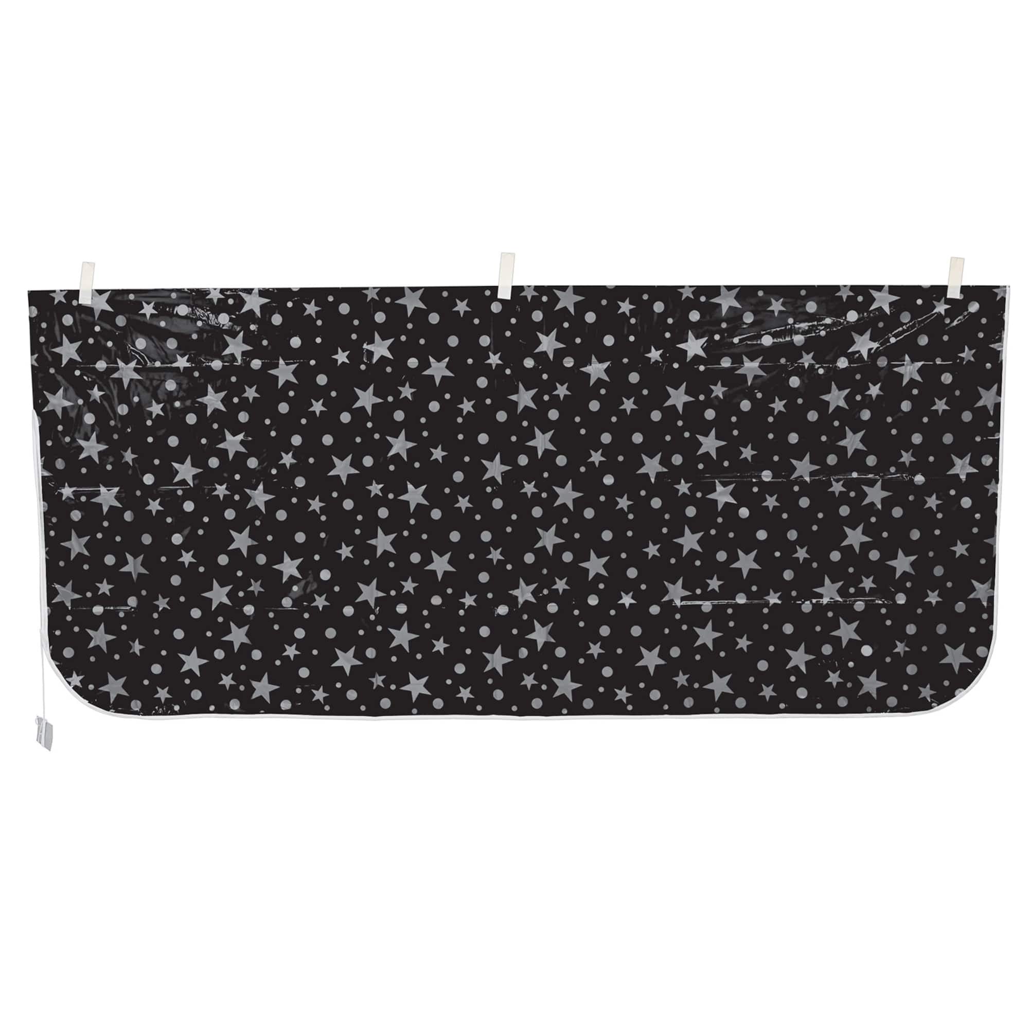 Beistle 36" x 80" Black & Silver Plastic Balloon Bag